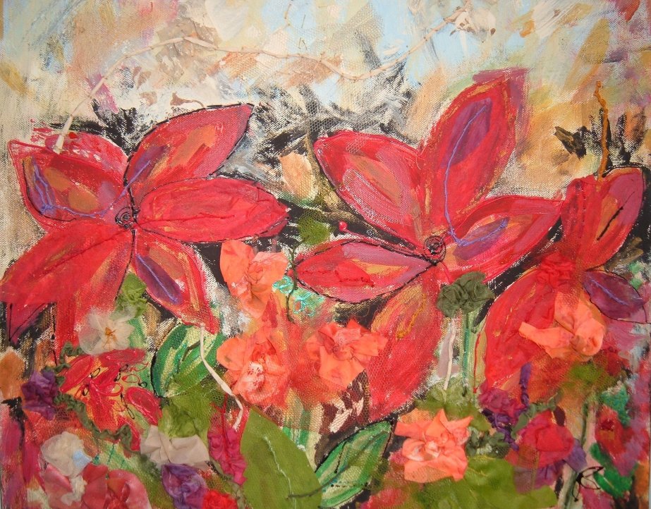 Red Flower Canvas